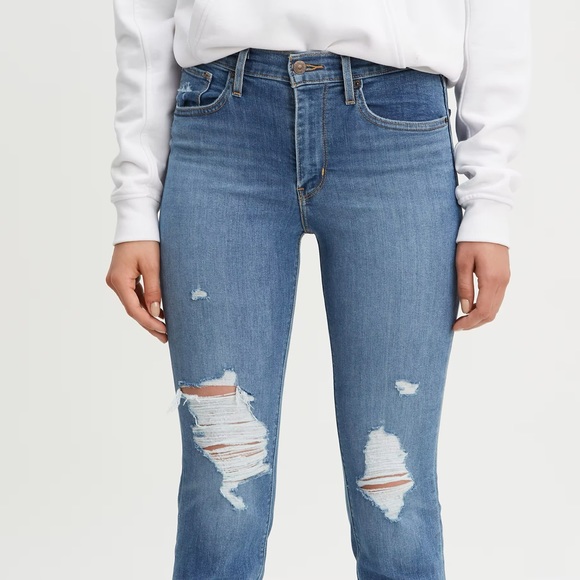 🔥🔥🔥 NWT Levi’s 724 HIGH RISE STRAIGHT CROP JEANS - Picture 8 of 12